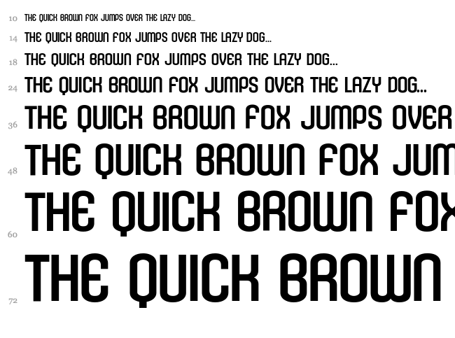 Kleptocracy Titling font waterfall
